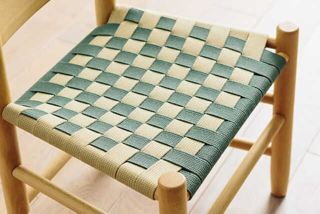 グリーン×ベージュ