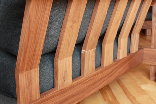 フィンガージョイントで木目通し