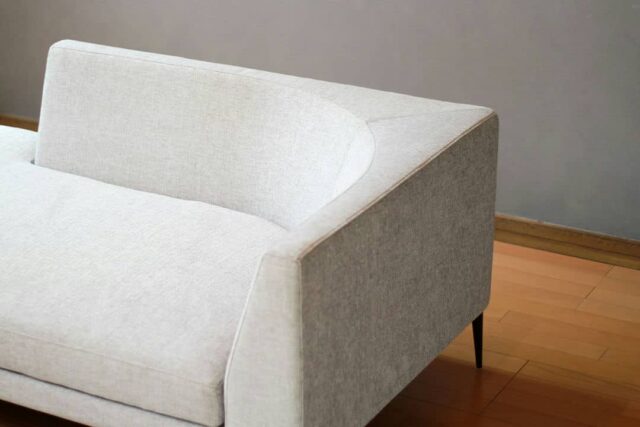 角でも座りやすいラウンドフォルム