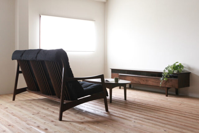 ハイバックの背もたれ