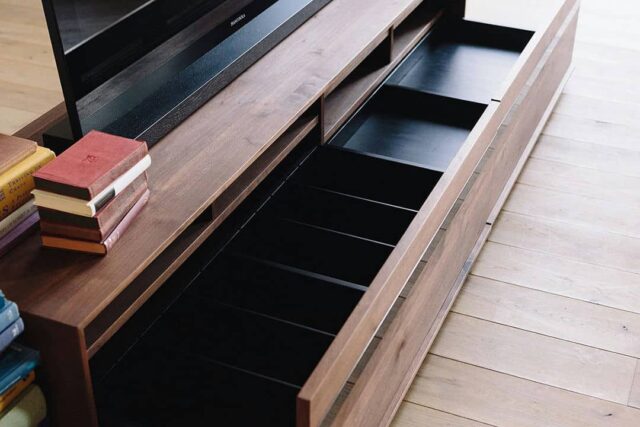 分類しやすい収納部