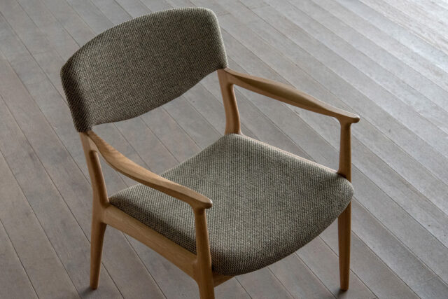 身体にフィットする優しい背あたり