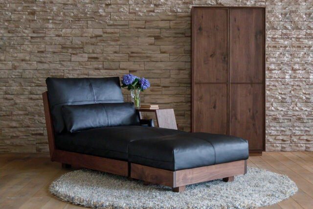 自由なリビング空間を実現するシェーズロング