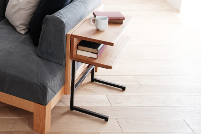 無垢材×アイアンの組み合わせ