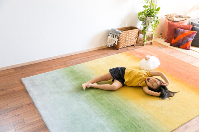 天然素材のじゅうたん